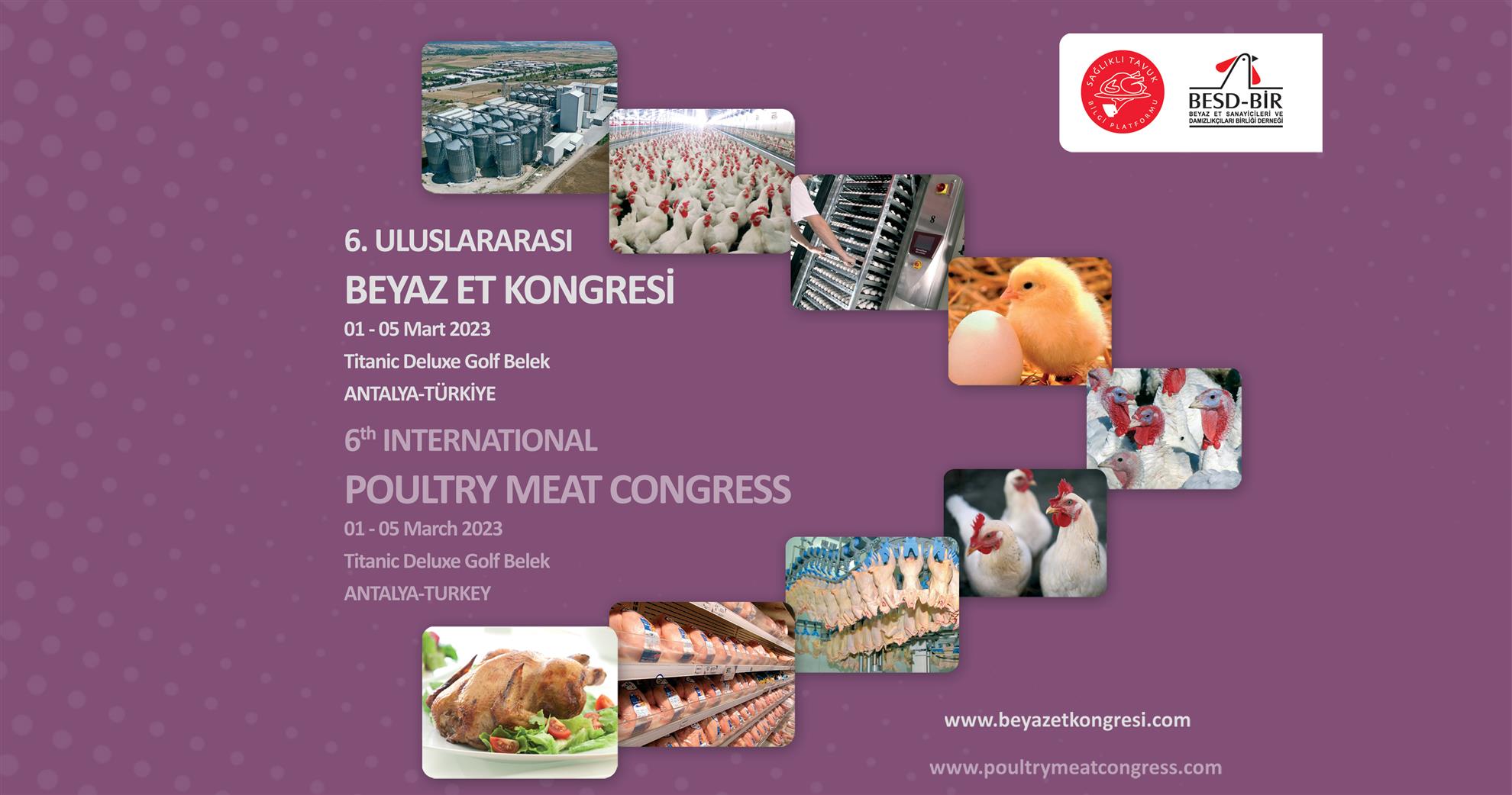 6. Uluslararası Beyaz Et Kongresi 1-5 Mart Tarihlerinde Antalya’da Gerçekleştirilecek